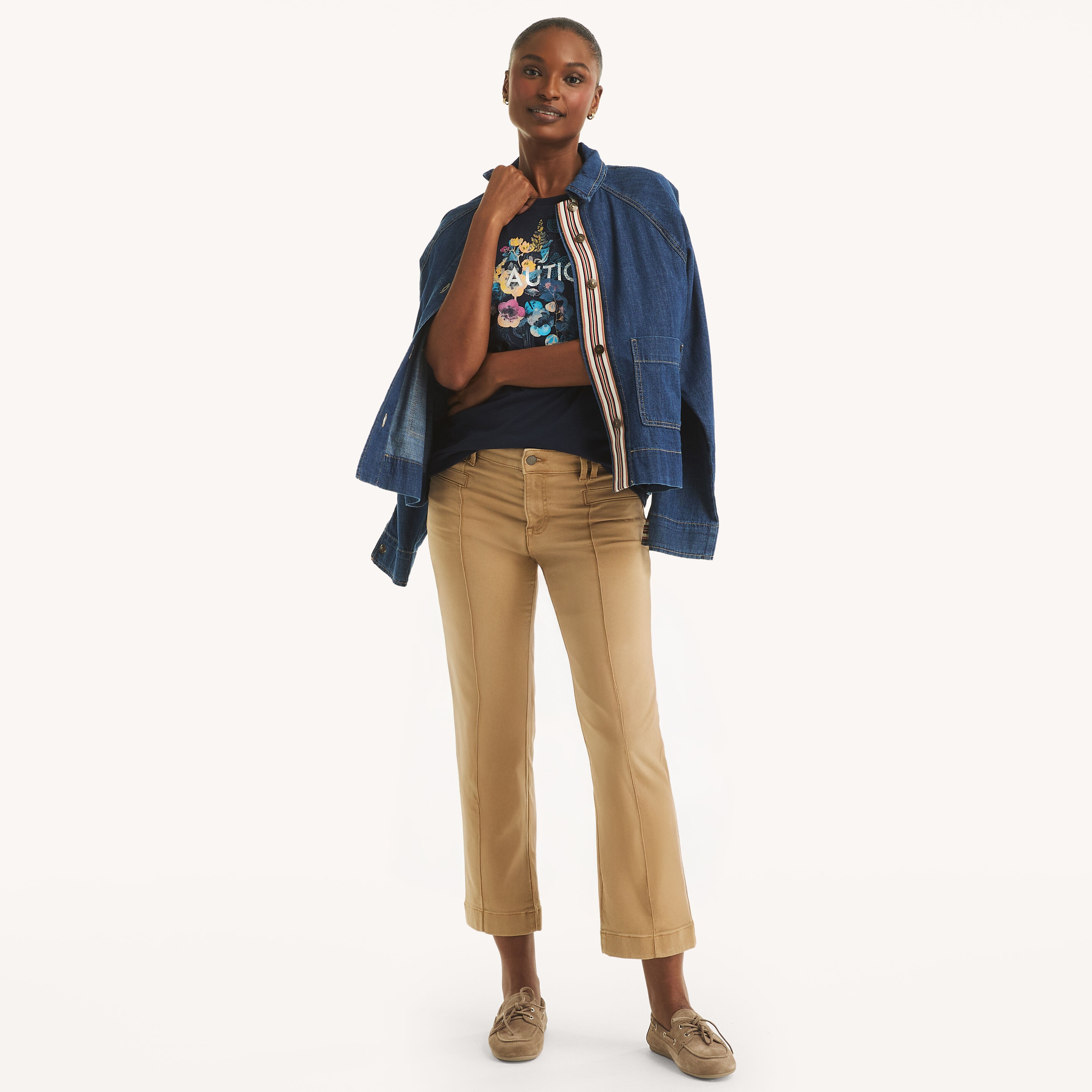 Flowers Foil Graphic T-Shirt | Nautica