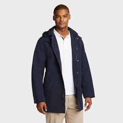 Mariner Water Resistant Car Coat,Navy,large