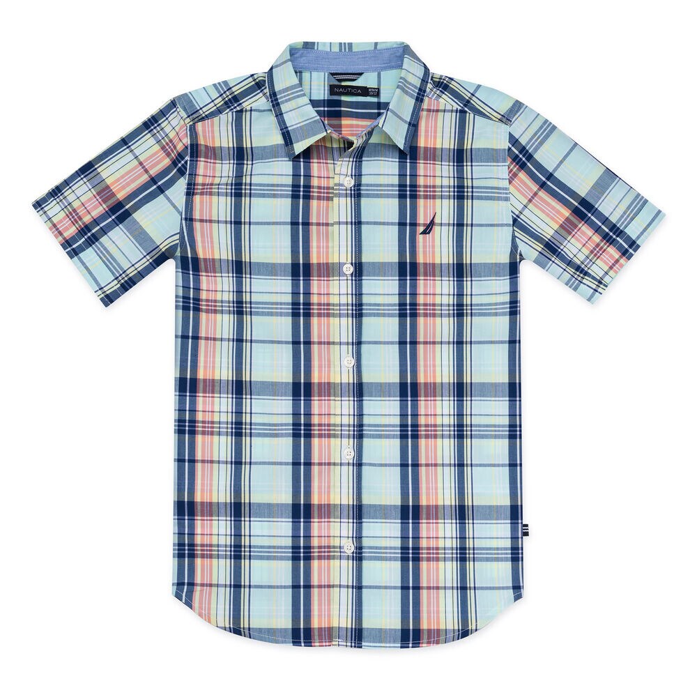 BOYS' BENJAMIN WOVEN SHIRT,Cargo Green,large