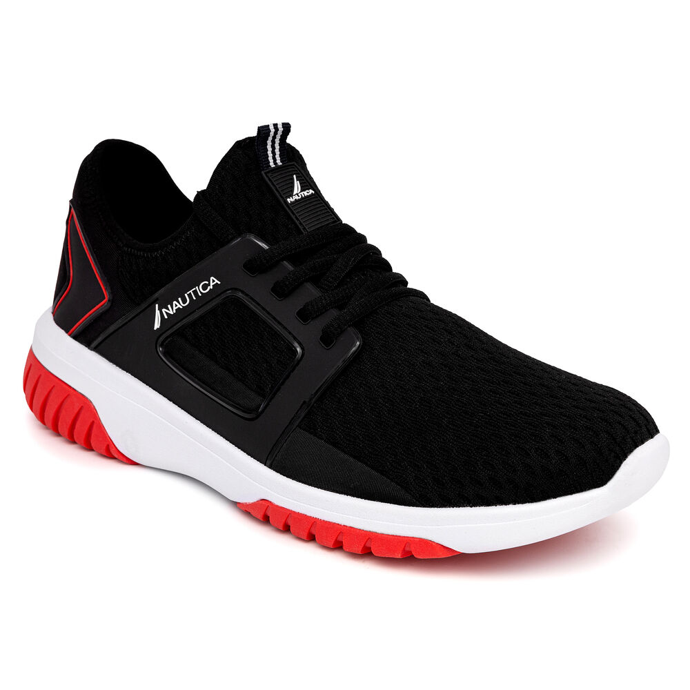Logo Mesh Sneaker,Black,large