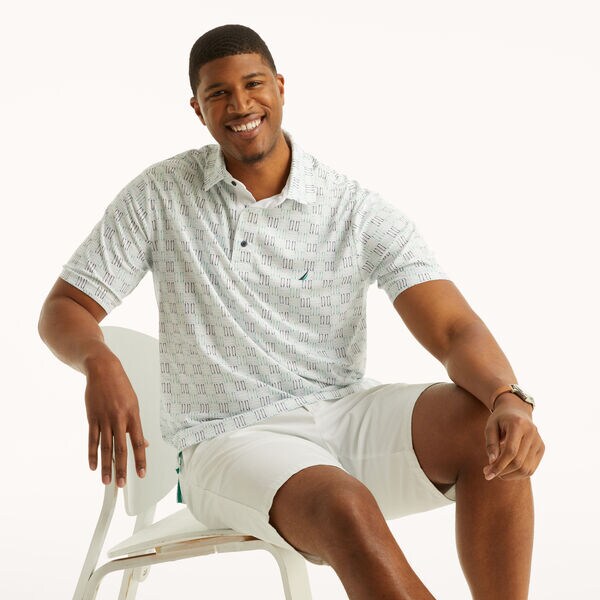 Big & Tall Classic Fit Golf Print Polo