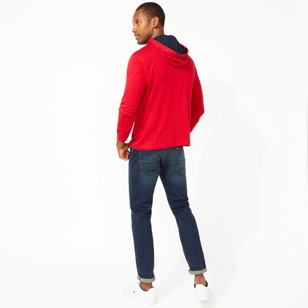 CLASSIC JERSEY HOODIE,Nautica Red,large
