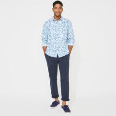 FISH PRINT SHIRT,Clear Sky Blue,large