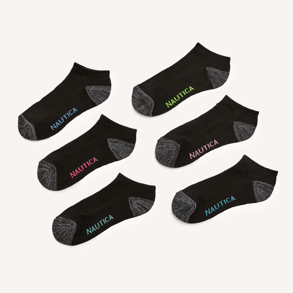 ATHLETIC LOW CUT SOCKS, 6-PACK,Multi,large