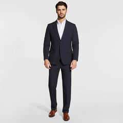 Venture Suit Jacket in Stripe,Tugboat Blue,large