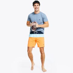 8" TRI-BLOCK QUICK-DRY SWIM,Navy,large