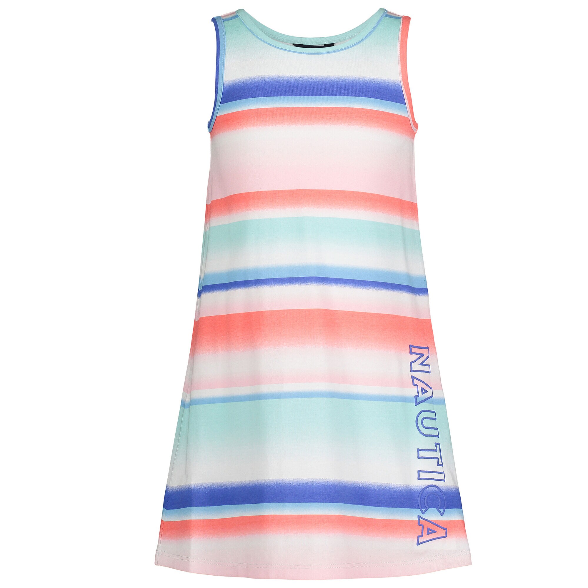 TODDLER GIRLS' OMBRE-STRIPE TANK DRESS (2T-4T),Worn Chambray,large