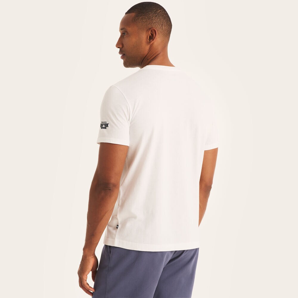 Shark Week x Nautica Graphic T-Shirt,Bright White,large