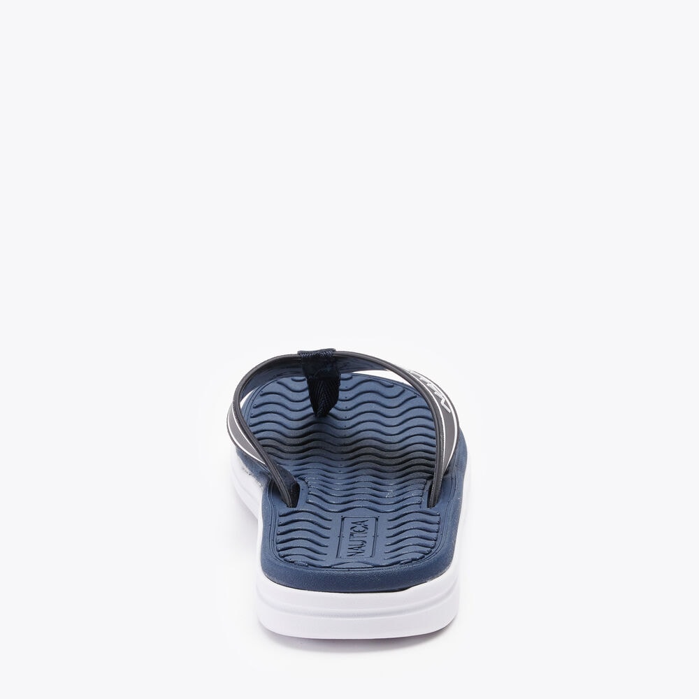 LOGO SANDAL,Navy,large