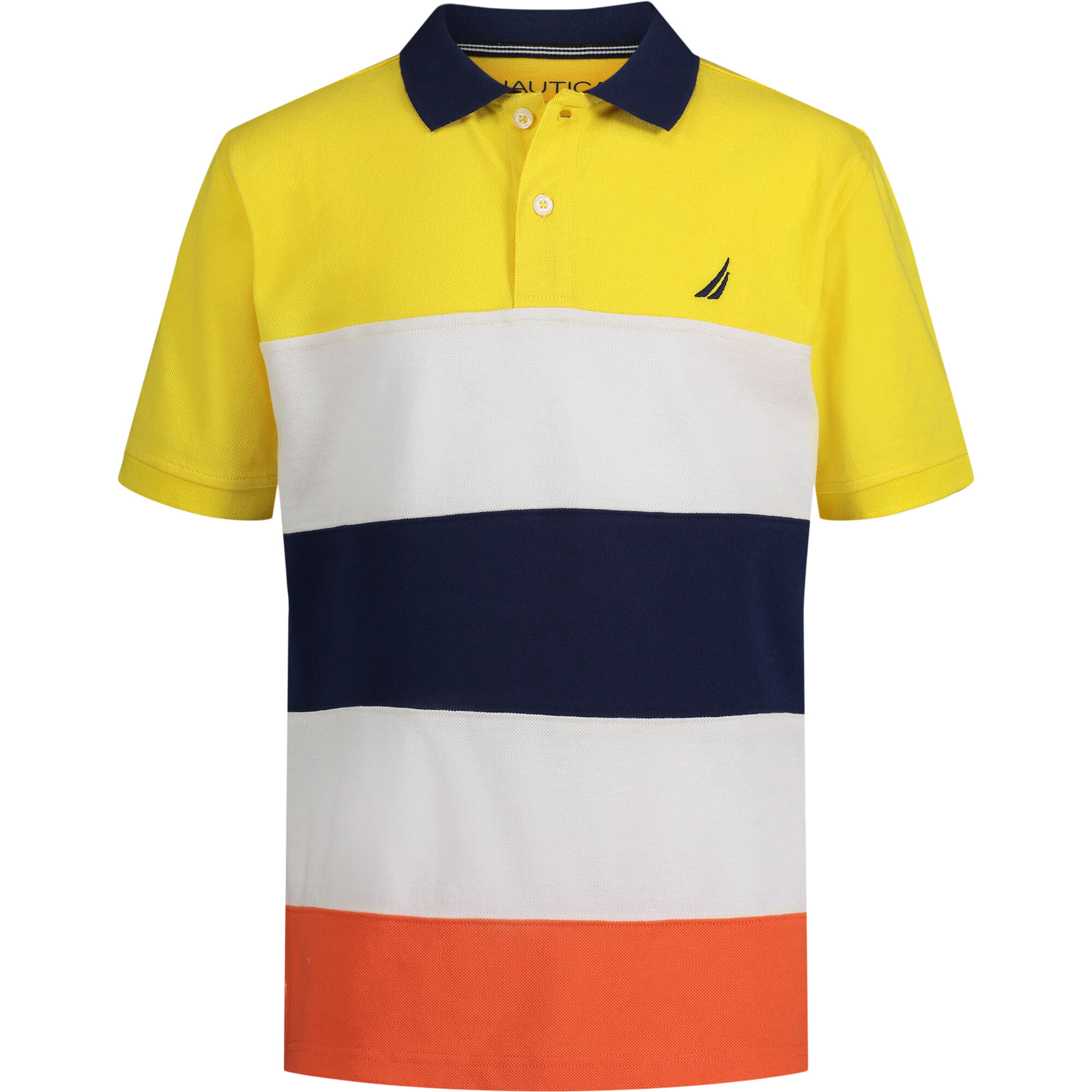 TODDLER BOYS' COLORBLOCK POLO (2T-4T),Marigold,large