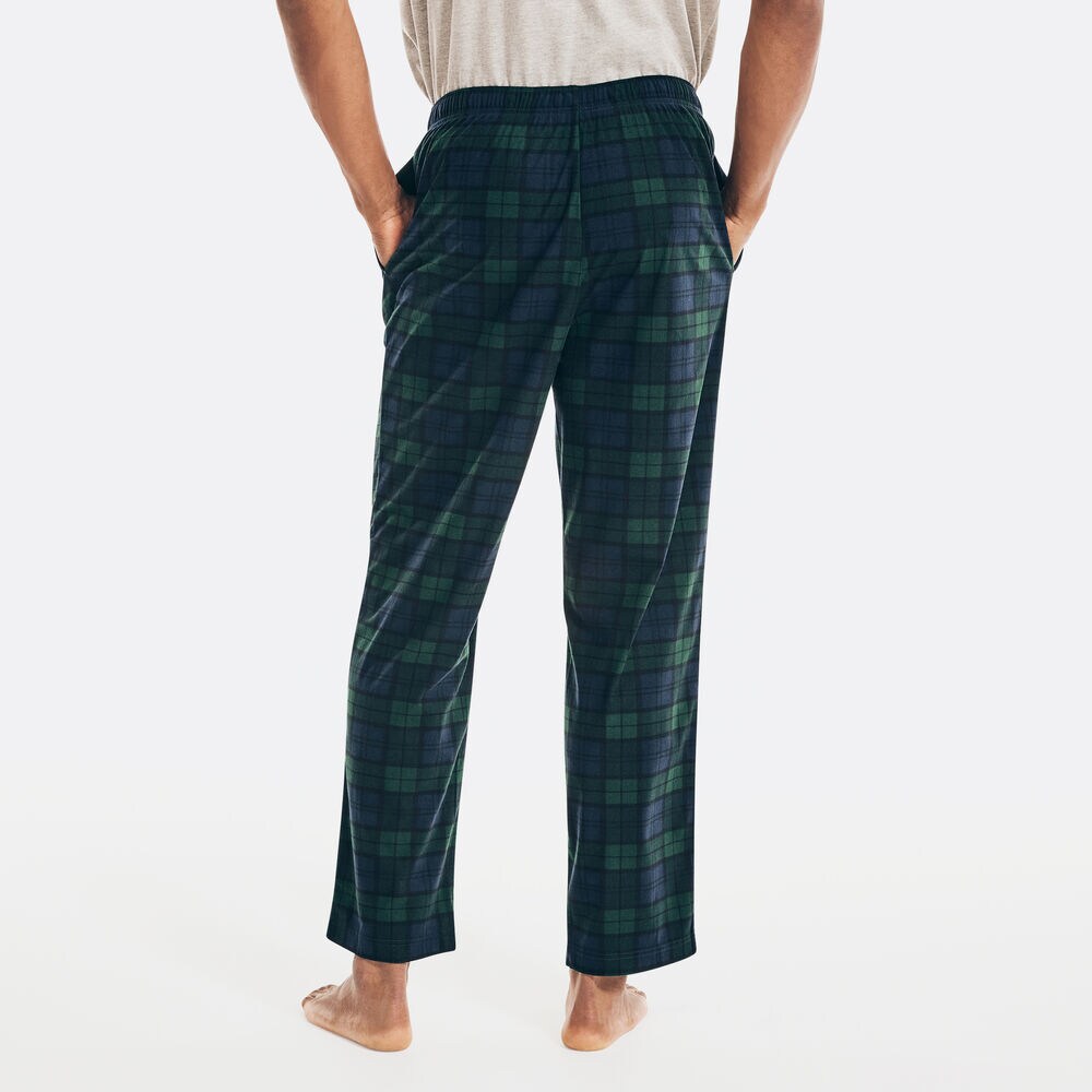 PLAID FLEECE SLEEP PANT,Kelp Seas,large
