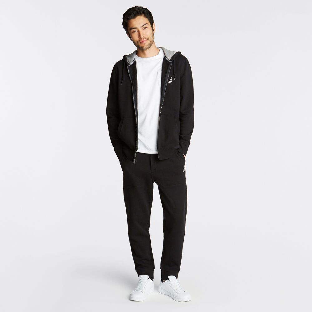 Nautica Full-Zip Hoodie,True Black,large