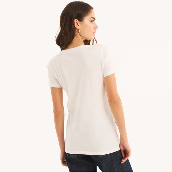 Striped Flowers Graphic T-Shirt