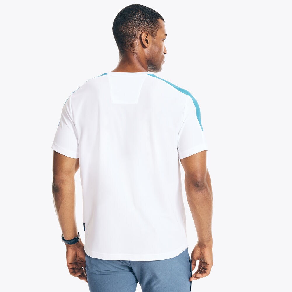 NAVTECH SUSTAINABLY CRAFTED PIECED T-SHIRT,Bright White,large