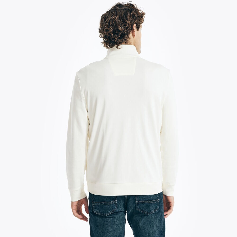 QUARTER-ZIP SWEATSHIRT,Sail Cream,large