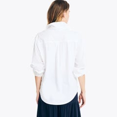 Button-Down Top,Bright White,large