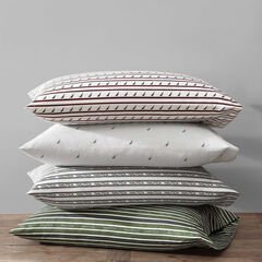 Striped Logo Full Sheet Set,Tango Red,large