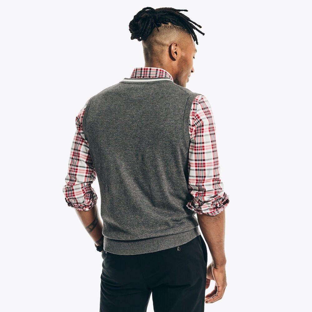 Navtech Sweater Vest,Charcoal Heather,large