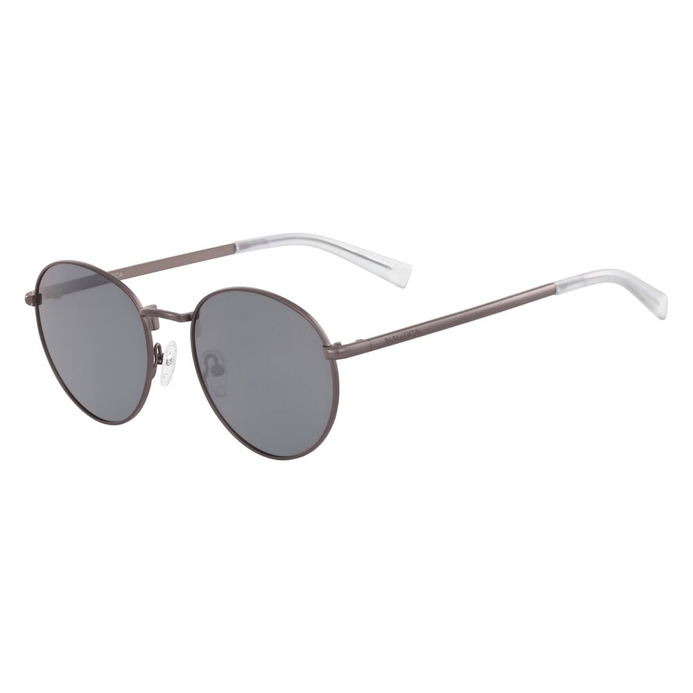 Round Sunglasses with Matte Frame,Gunpowder,large