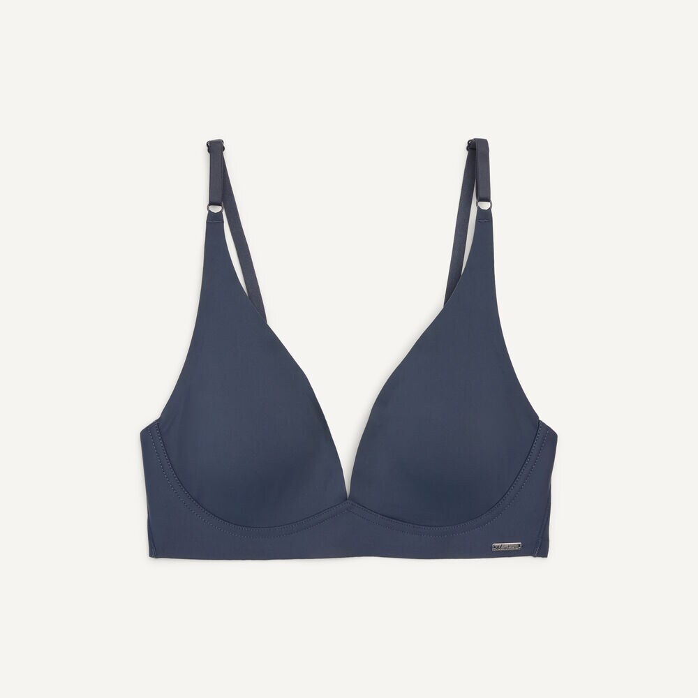 Laser-Cut Lounge Bra, 3-Pack,Dark Brown Heather,large