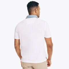 CLASSIC FIT PRINTED POLO,Bright White,large