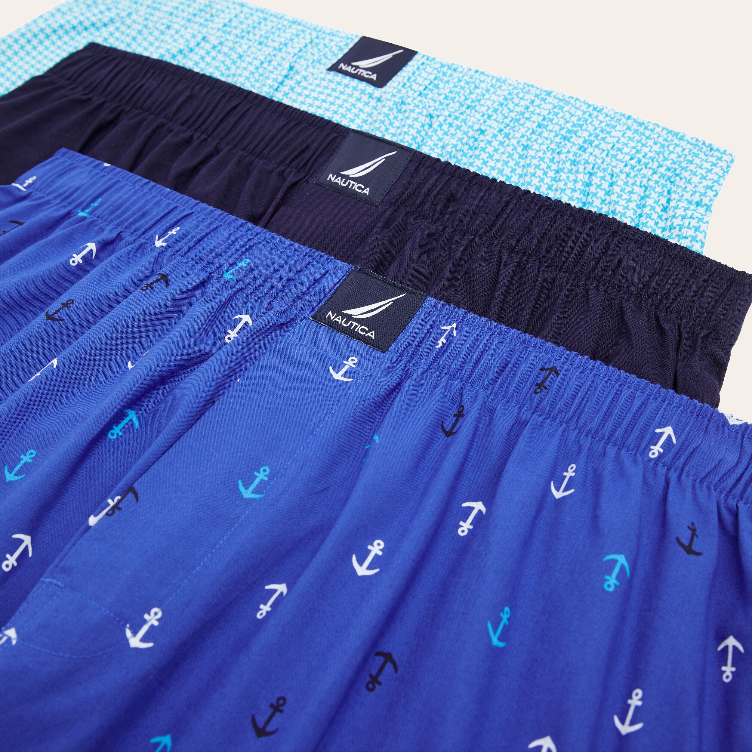 Woven Boxers, 3-Pack | Nautica