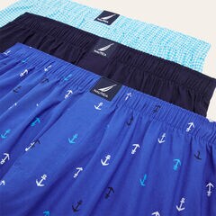 Woven Boxers, 3-Pack,Haze,large