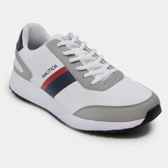 STRIPED LOGO SNEAKER,Antique White Wash,large