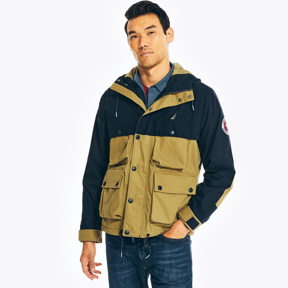 WATER-RESISTANT SAILING JACKET,Navy,large