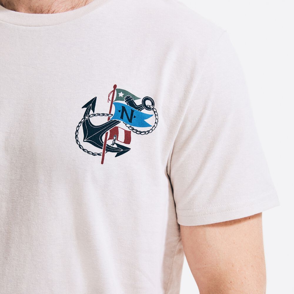 SUSTAINABLY CRAFTED GRAPHIC T-SHIRT,Oatmeal Heather,large