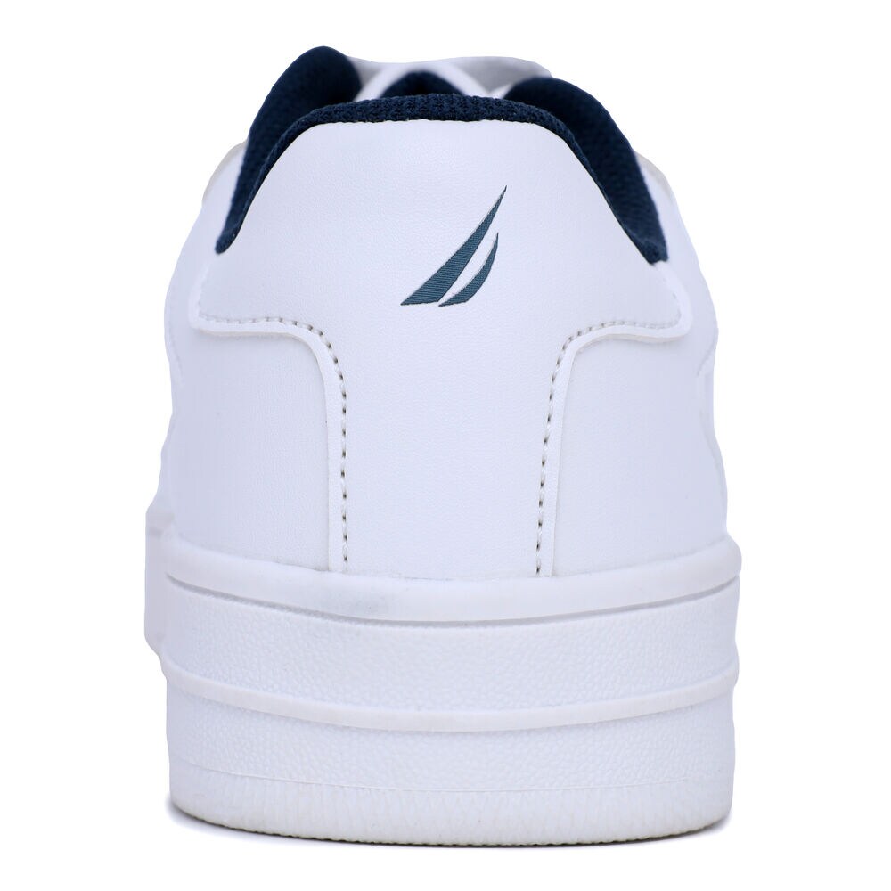 Boys' Logo Lace-Up Sneaker,Antique White Wash,large