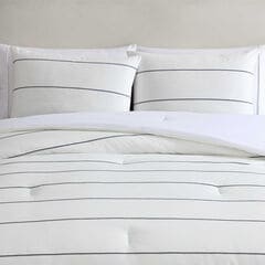 Naval Stripe White Twin Comforter-Sham Set,Snow White,large