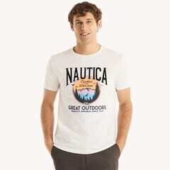 Great Outdoors Graphic T-Shirt,Bright White,large