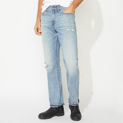 NAUTICA JEANS CO. ORIGINAL RELAXED FIT DENIM IN DISTRESSED BLUE,Distressed Blue Wash,large