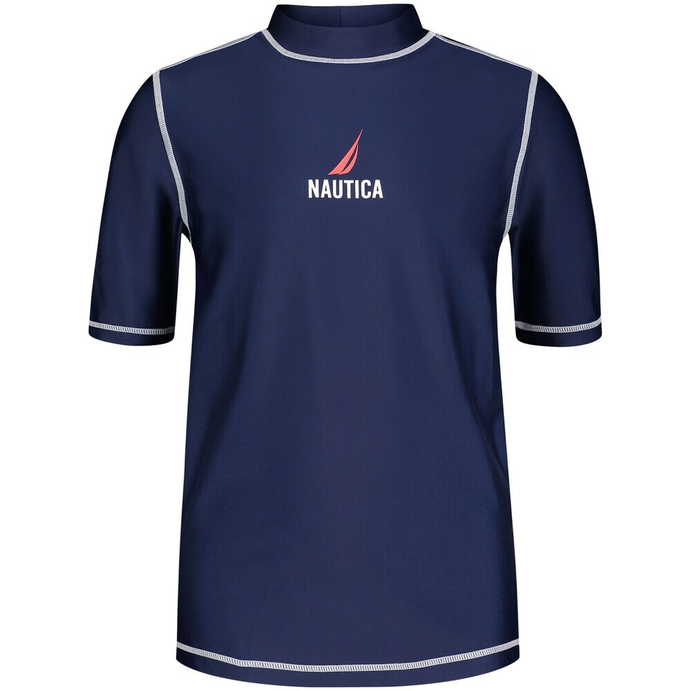 Toddler Boys' Short Sleeve Rash Guard (2T-4T),J Navy,large