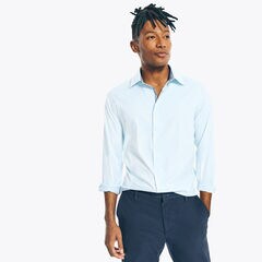 NAVTECH SLIM FIT PLAID SHIRT,Varsity Blue Wash,large