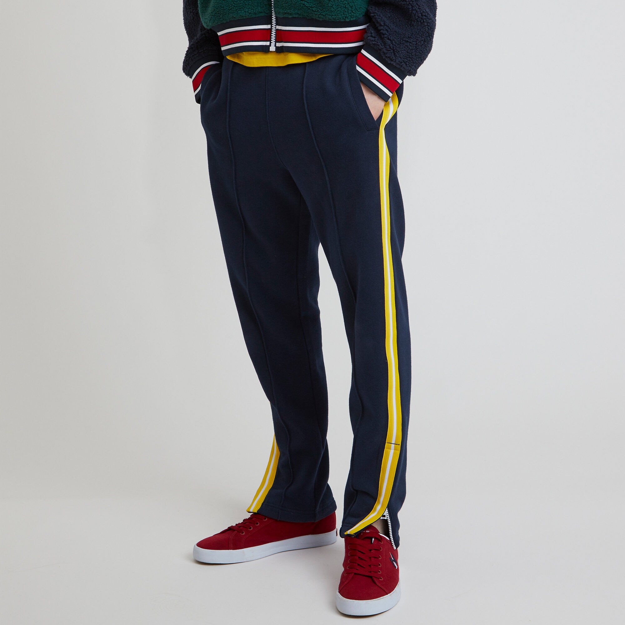 The Lil Yachty Collection by Nautica Big & Tall Sueded Fleece Track Pant,Navy,large