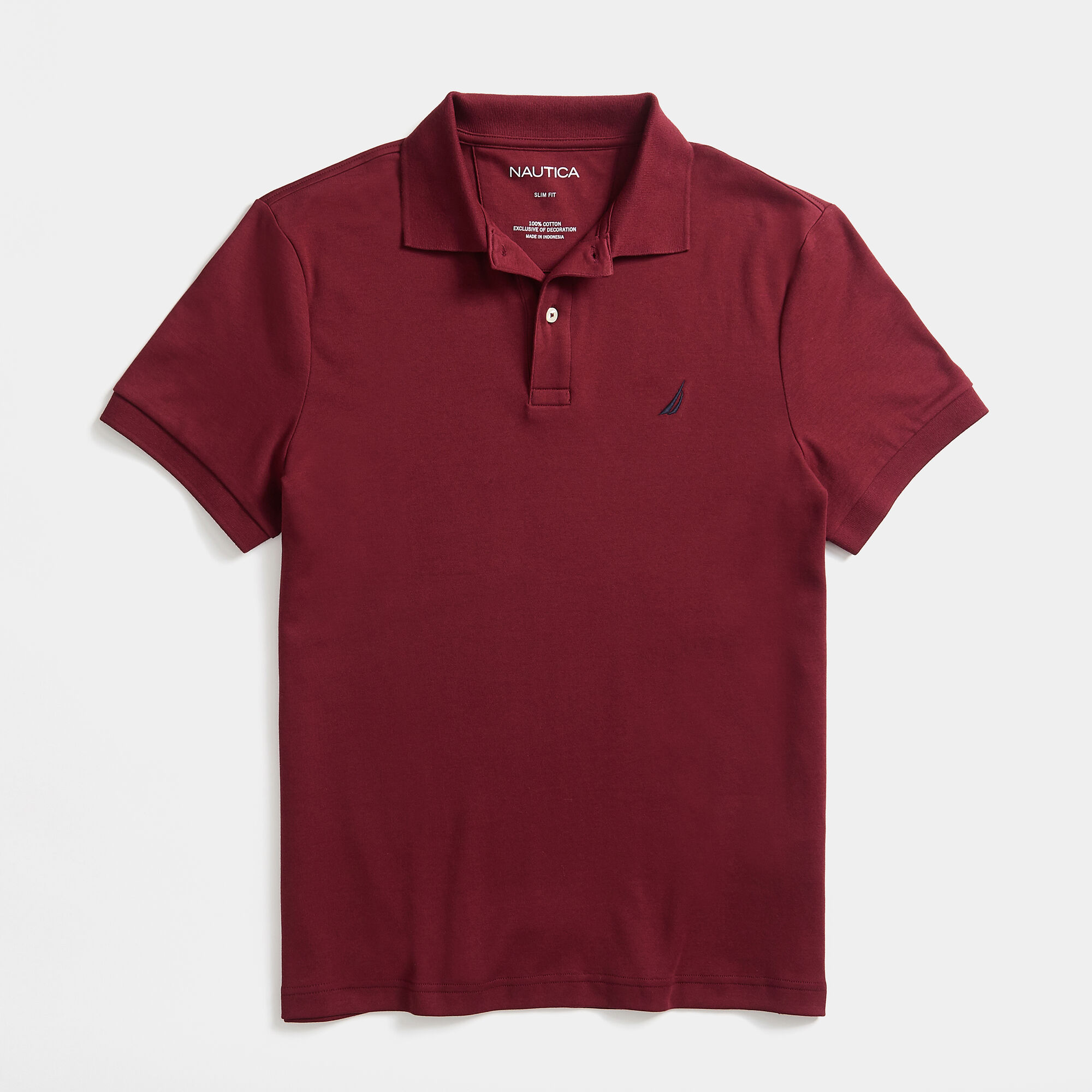 SLIM FIT INTERLOCK POLO,Zinfandel,large