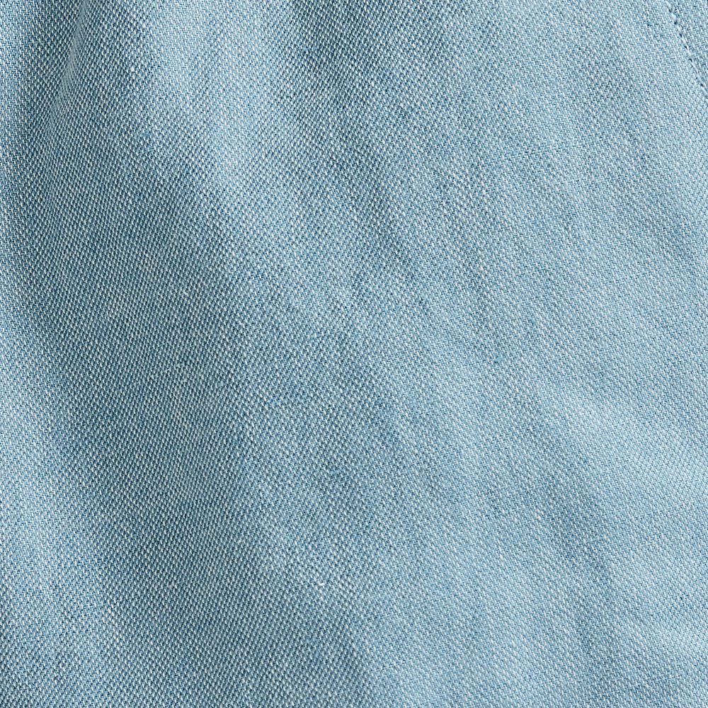 8" LINEN CARGO SHORT,Blue Stern,large