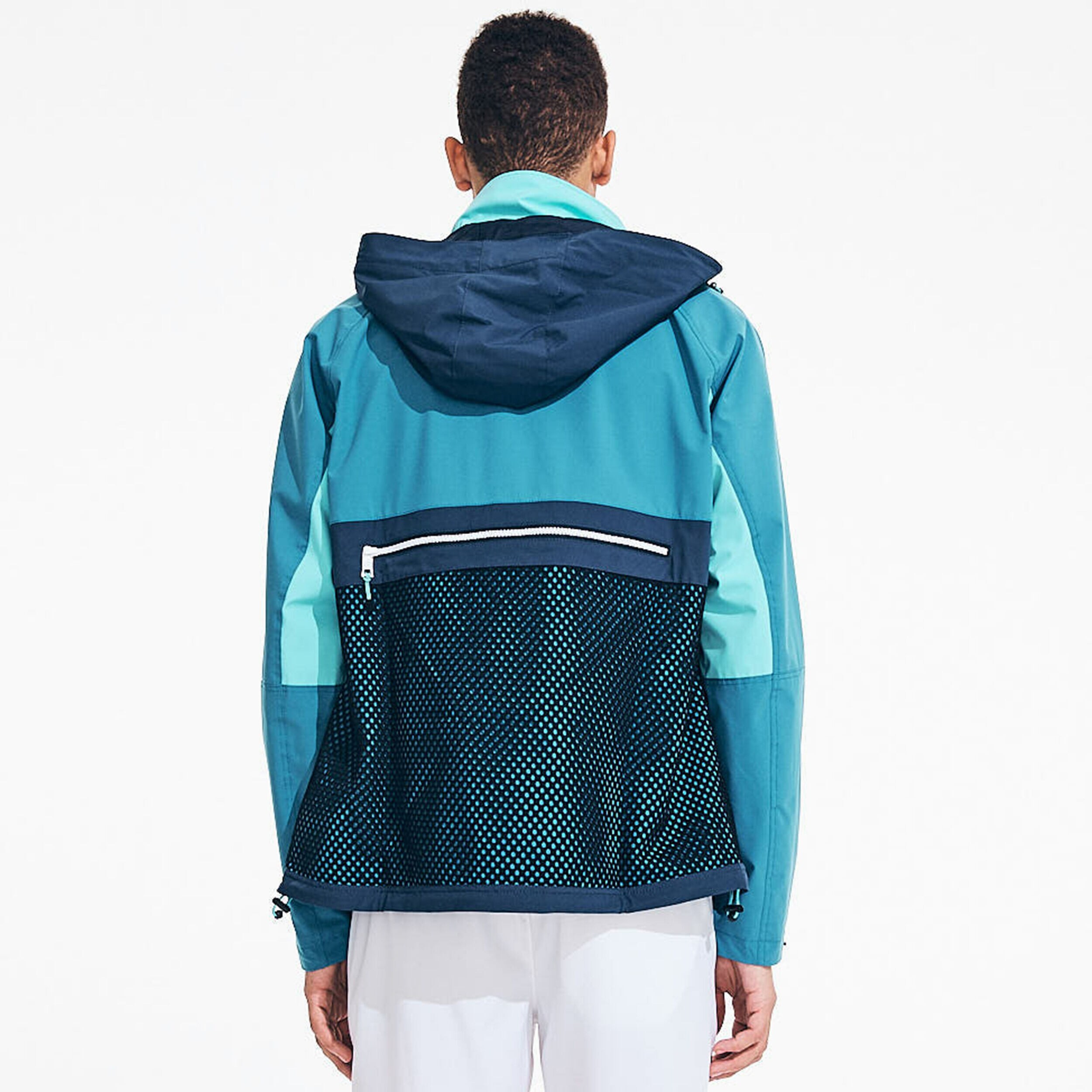 LIGHTWEIGHT COLORBLOCK HOODED JACKET 