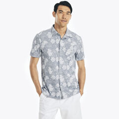 PRINTED HARBOR SHIRT,Ensign Blue,large