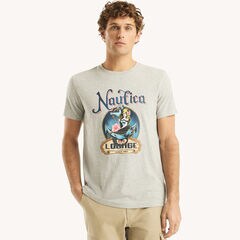 Lounge Bar Graphic T-Shirt,Grey Heather,large