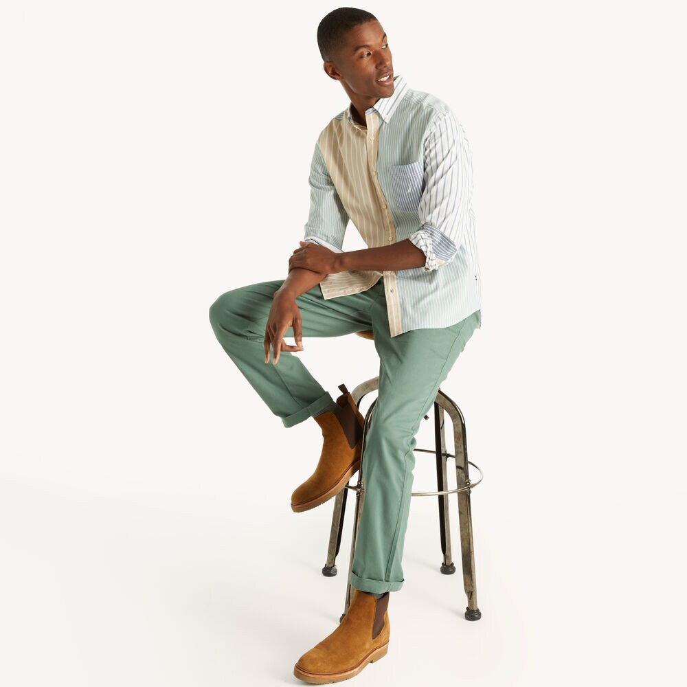 Striped Shirt,Bright White,large