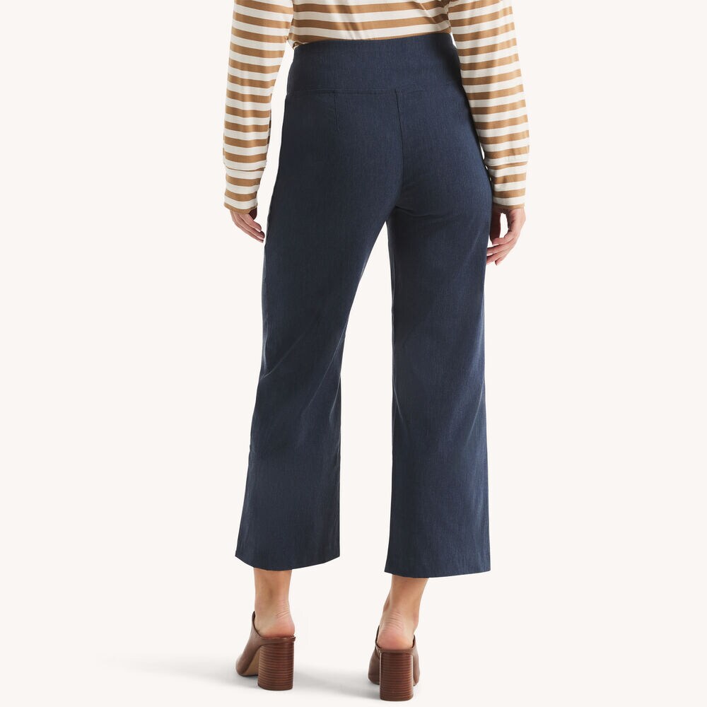 Cropped Wide Leg Pant,Blue Stern,large