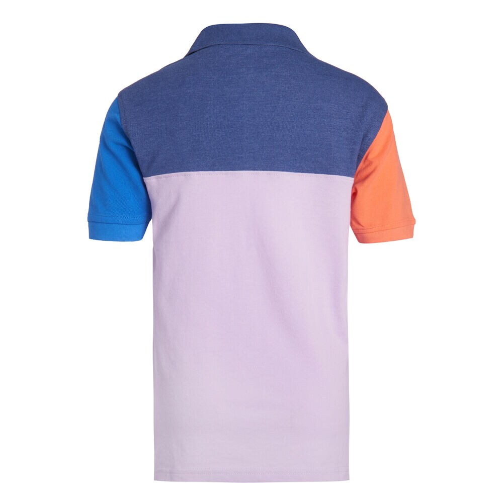 BOYS' SEABREEZE COLORBLOCK HERITAGE POLO,Guppy Grape,large
