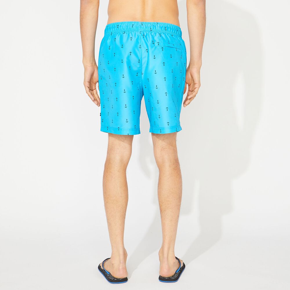 8" ANCHOR PRINT QUICK-DRY SWIM,Hawaiian Ocean,large