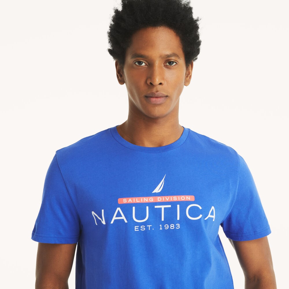 Logo Graphic T-Shirt,Cobalt Wave,large