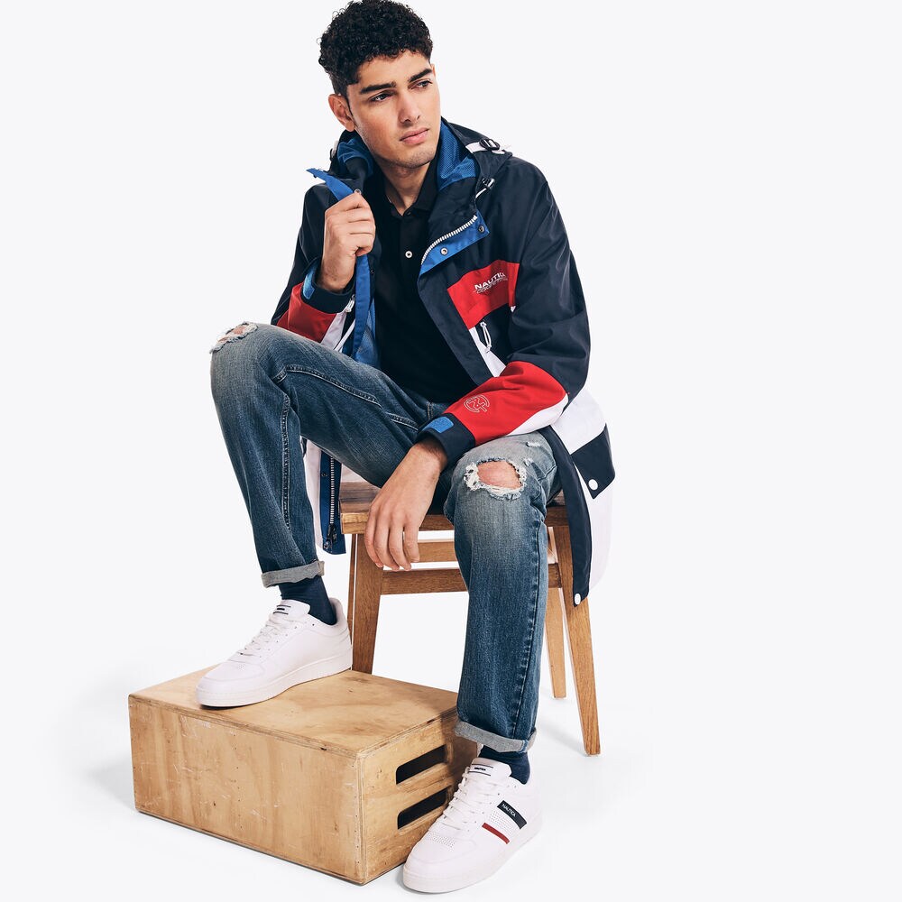 COMPETITION COLORBLOCK JACKET,Navy,large