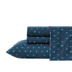 Jonesy Navy Full Sheet Set,Bali Bliss,large