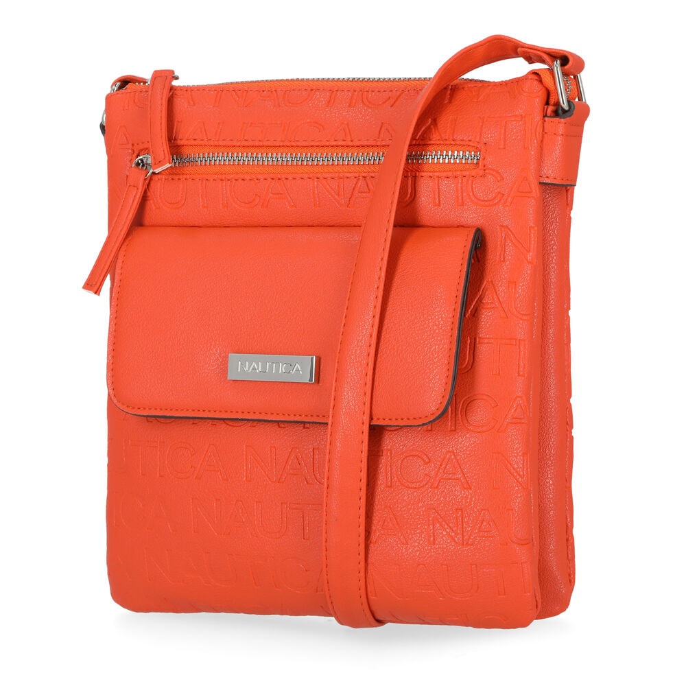 Delray Key Largo Crossbody Bag,Orange,large